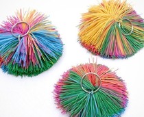 Pure rubber band sandbag rubber band key 70 80 after 80 nostalgic toy leather band shuttlecock key decoration