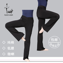 Chen Ting collage V word low waist pants dance practice yoga gym fitness long pants microlapure cotton