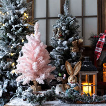JK Mu Space Export Christmas Pink Green Snowflake Christmas Tree Festive Desktop Christmas Ornaments