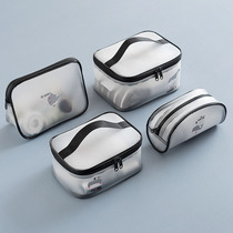 New Japanese and Korean wind Net red travel cosmetic bag female portable large capacity transparent cosmetics storage box wash bag