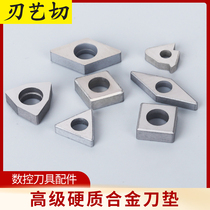 CNC turning tool holder Tool accessories Tungsten steel Alloy tool pad Peach shape Peach shape triangle MW0804 MT1603