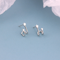 Stars Ear Nail Women Ins minimalist Delicate and small lukewarm wind bag earrings 2020 new wave anti-allergy earrings