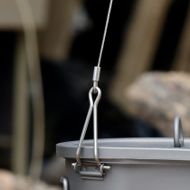 Range Rover outdoor 304 stainless steel sling chain buckle portable sturdy hanging pot