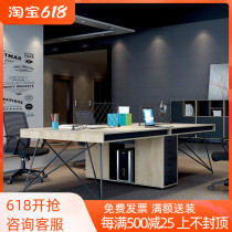 Guangdong Office Desk and chairs Composition 4 People with double station desk 6 staff of staff Brief about the computer desk