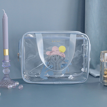 Net red cosmetic bag ins Wind Super fire small portable female travel transparent large capacity wash bag storage bag box