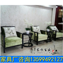 Modern new Chinese solid wood dining chair circle chair Hotel Club leisure chair single seat chair guest meeting chair