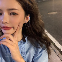 Super beautiful ~ individual design sense ear clip ear studs integrated super fairy temperament earrings 2021 New Net red earrings