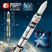 Compatible with Lego Shenzhou 13 Space Moon Spacecraft Rocket Building model carrying space station Moribao 203308