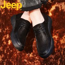 jeep jeep mens shoes leather shoes mens leather 2021 new summer black soft bottom business dress casual trendy shoes