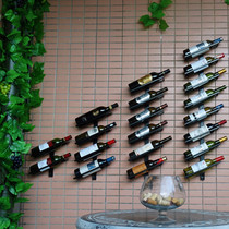Bar wine rack Household oblique hanging wine cabinet Wall-mounted wall decoration wall-mounted restaurant creative wine rack ornaments