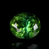 3 39ct Dreamy Translucent Lightning Green Tourmaline Ring Surface