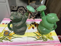 Watering pot cat plastic Buy one get one free second-hand thrift nostalgic collection props ornaments