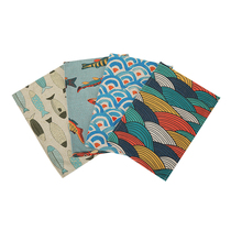 Orange Japanese style and wind Ushiji cotton linen mat tea ceremony fabric coaster European style Western restaurant table bowl mat cover mat