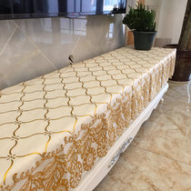 Customized cropped PVC European tablecloth TV cabinet decorative mat hot stamping table mat coffee table mat waterproof and dirt resistant