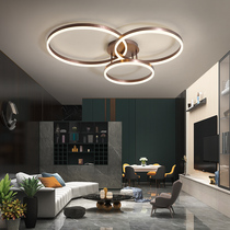 Living room lights Nordic simple modern atmosphere led ceiling lights Creative personality round room lighting Bedroom lamps