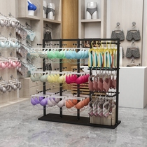 Panties hanging bra display stand underwear store bra bra hanging frame mall moving golden shelf on the Central Island