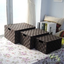 Containing box rattan choreography box frame imitation Tten rectangular bamboo choreography with gellyu choreography miscellaneous goods storage basket