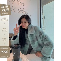 CC fur gem mink Lady imported purple Standard Silver Blue Cross small female mink mink coat female autumn and winter