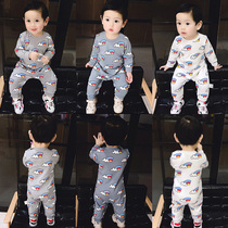 Female baby conjoined clothes male baby spring 12 Princess 0 outside suit 9 autumn dress 6 Months 1 ha clothes Net red spring and autumn