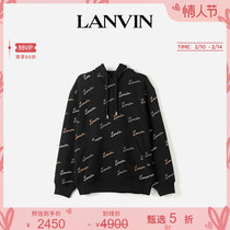 LANVIN Langfan official flagship store Lady new logo stamped hoodie