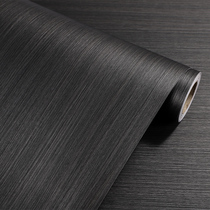Thickened black wood grain stickers self-adhesive imitation wood oak door stickers whole furniture refurbished cabinet desktop decoration Kitchen Cabinet