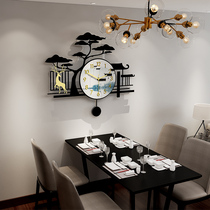 Nordic wall clock Light luxury personality creative fashion decorative watches Household living room modern simple atmosphere wall clock