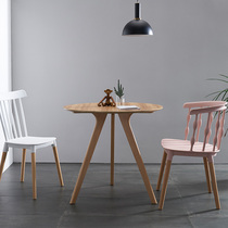Nordic Creative Solid Wood Round Coffee Table Brief About small family dining restaurant in talks to receive a casual table and chairs combination