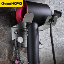 Hair dryer shelf non-punching bathroom toilet rack wall-mounted Dyson blower hanger storage artifact