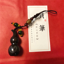 Black sandalwood silver wire gourd ornaments handmade fetal hair deciduous teeth storage newborn gifts newborn gifts