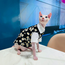 Fall New products No Mao cat clothes Svenx pure cotton thin Breathable Boomer Fresh Little Daisy Shirt