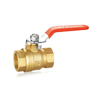 Henderson full diameter Large diameter ball valve Brass thickened ball valve Inner wire valve Tap water switch valve 4 points 6 points