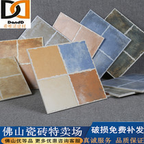 Foshan pastoral checkered tile 300X300 restaurant kitchen antique floor tiles Bathroom wall tiles Balcony floor tiles