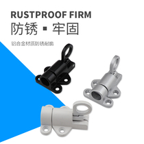Benyi stainless steel self-closing automatic latch aluminum door and window latch door bolt steel window spring aluminum alloy latch Black