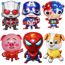 Captain America Spider-Man aluminum balloon cartoon children toy holding Shield theme birthday decoration boy