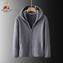 Rice Straw Man Outdoor grab jacket for men and women Autumn Winter Warm Cardiovert and Cap Jacket Sportswear