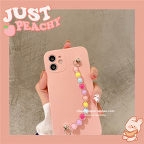 Zhao Rusi color bead bracelet Huawei p50 mobile phone case mate40 liquid silicone p40p30 Net red mate30 women p40pro all-inclusive lens p20 anti-drop mate