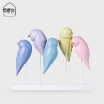 Nordic TV cabinet decoration Modern simple living room Bedroom wine cabinet Entrance bay window Model room New house home accessories