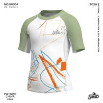 SLIKID CHILDREN SPORTS LITTLE PAINTER ARTIST BALANCE CAR RIDE FOR SUMMER SHORT SLEEVE BLOUSES GIRL GIRL THE SAME PARAGRAPH