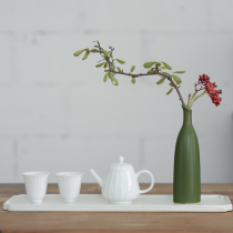 New Chinese mini vase ceramic living room flower arrangement tea mat floral table desktop home Zen decorations