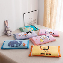 Child pillow with pillowcase full cotton natural full buckwheat neck pillow kindergarten special cartoon cute little pillow inner