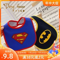 Spring and summer non-fluorescent baby waterproof cotton saliva towel Childrens cotton modeling bib bib 3 months-3 years old