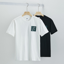 Hanska 2022 Summer Crew Neck T-Shirt Mens Ins Trend Teen New Fashion Versatile Short Sleeve PrintEd T-shirt