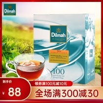 Dilmah Dilma Sri Lanka imported peach flavored Ceylon black tea 200g 100 pieces tea bag
