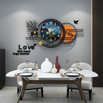 Fashion creative Modern decorative art atmospheric wall clock Living room household light luxury simple net red watch hanging watch wall
