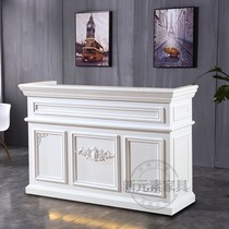 Cash register counter simple modern European clothing store retro small paint bar beauty salon front desk