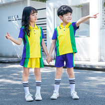 Kindergarten garden clothes summer 2021 new childrens school uniforms College style sportswear Primary School students summer clothes custom