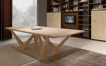 Creative Nordic dining table personality pure solid wood dining table and chair combination solid wood office computer desk meeting negotiation new desk