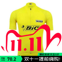 2021 new mens and womens Bic Italian team bicycle summer riding suit short-sleeved top breathable perspiration