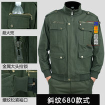 Manufacturer direct sales work clothes suit mens pure cotton tooling hydropower welders wear resistant and dirty labor jacket construction work