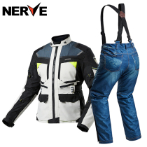 NERVE riding suit mens motorcycle four seasons heavy motorcycle motorcycle tour rally suit suit four seasons warm waterproof and fall-proof